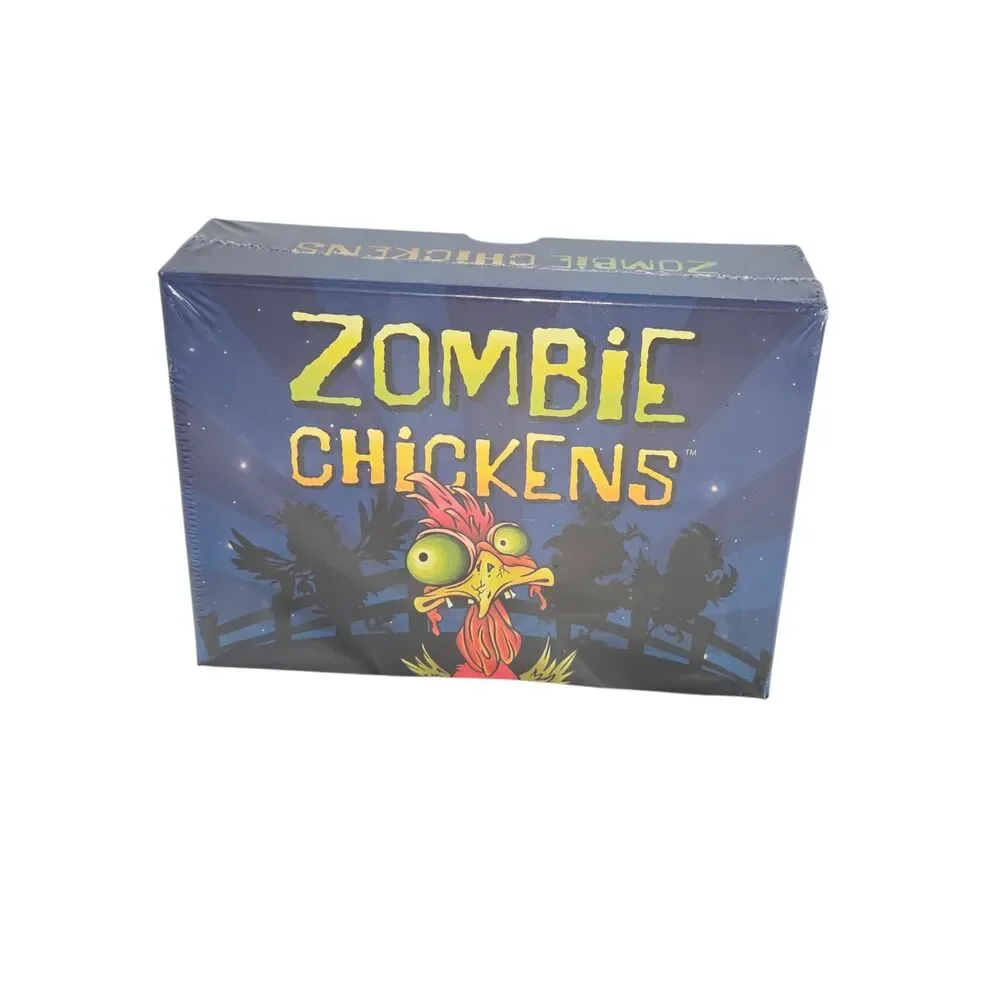 Zombie Chickens Family Card Game Cooperative Competitive Solo 1-4 Players